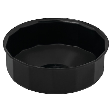 Perform Tool Oil Filter Wrench Fits Multiple Brands Of Oil Filters; Cap Type; 73 mm Size; 3/8 In Drive; Black W54108