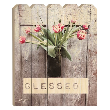 Homeroots Blessed Tulips Unframed Print Wall Art 407490