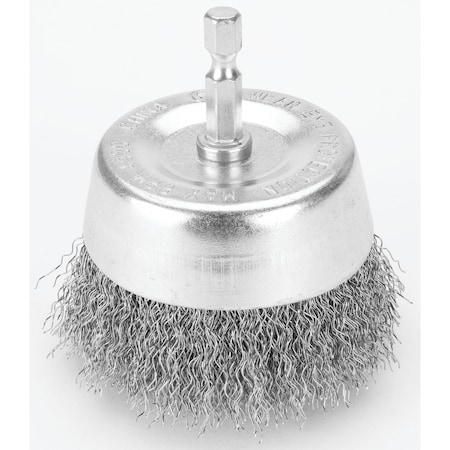 Performance Tool 3 In Cup Wire Brush - Coarse Brush-Cup Wire, W1214C W1214C
