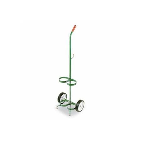 Anthony D/E Size Cylinder Transport Cart, Dual, 14 in W x 41 in H x 10 in D, 6 in 021-6205