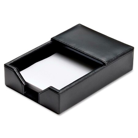 Dacasso A1409 Black Bonded Leather 4 in. x 6 in. Memo Holder A1409