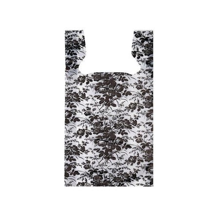 Nashville Wraps Floral Toile Plastic T Sacks, 11.5x6.5x22, .65 mil, 500PK TSFT5