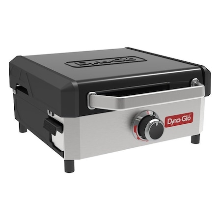 Dyna-Glo Griddle Gas Grill, 18,000 Btu, LPG, 1-Burner, 260 sq-in Primary Cooking Surface, Stainless Steel DGL261SNPL