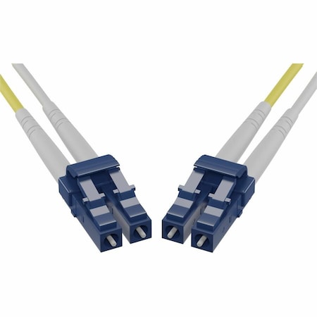 Unc Group Fiber Optic Patch Cable, Lc-Lc, 9 125 Singlemode Duplex, Yellow, 1M FJ9LCLC-01M