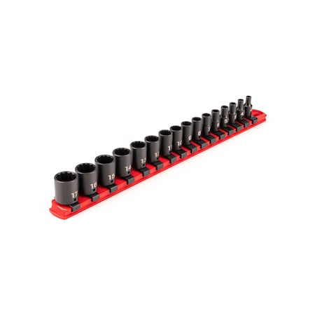 Tekton 1/4 in Drive Impact Socket Set, Metric, 16 pcs SID90106