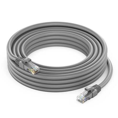 Maximm 8ft Cat6 Pure Copper UTP Ethernet Cable, Gray CAT6-8FT-GRAY