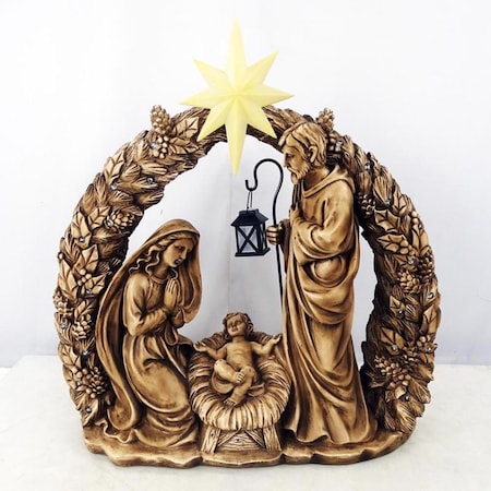 Alpine LED Nativity Scene 25 in. Yard Decor SLL2694S