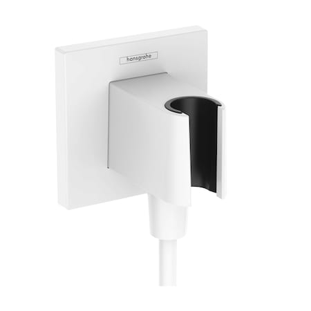 Hansgrohe FixFit E Wall Outlet with Handshower Holder in Matte White 26889701