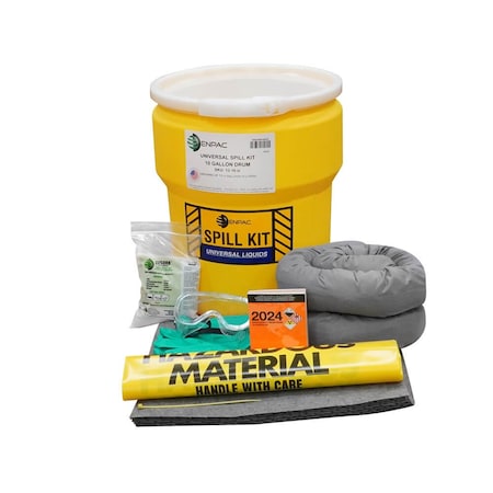 Enpac 10-Gallon Drum Spill Kit, Universal, Yellow 13-10-U
