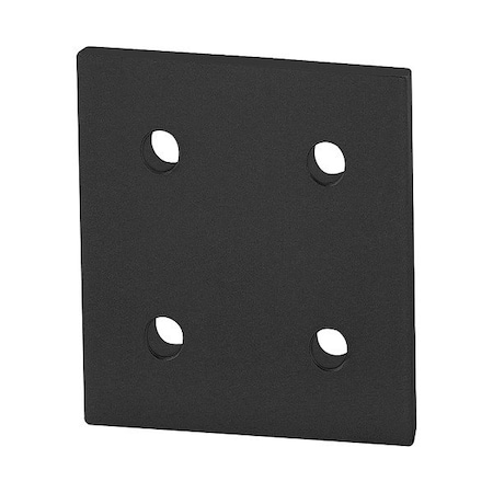 80/20 T-SlotFramingConnecto, Alum, Blk, 90mm, 6mm 45-4367-BLACK