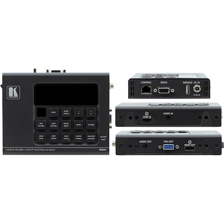 Kramer HDMI 18G (6G PER GRAPHIC CHANNEL) 4K HDR SIGNAL GENERATOR & ANALYZER IS AN A 860