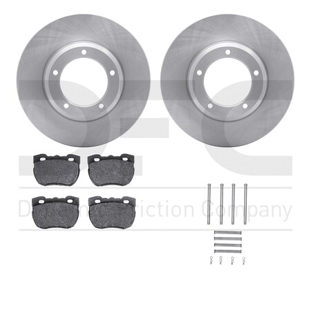Dynamic Friction Co DFC Brake Rotor with 5000 Brake Pads and Hardware Kit 6512-11035
