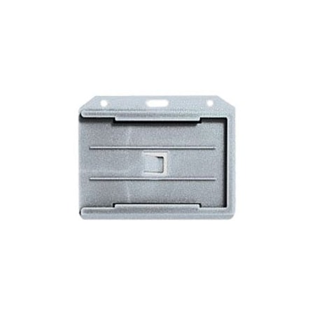 Brady BADGE HOLDER, CLEAR, 2-SIDED HORIZONTAL MULTI CARD HOLDER, SIDE LOAD 1840-3050