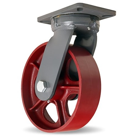 Hamilton Super Endurance Swivel Caster, 10" x 3" Metal Wheel, 1" Straight Roller Bearing S-SEC-13MH