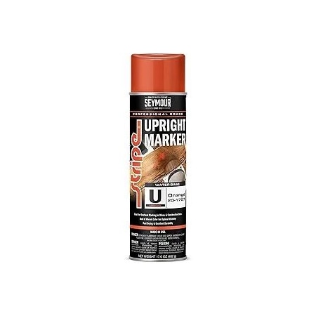 Seymour Midwest Stripe Upright Marking Paint, Fluorescent Orange net 17 oz. 201757-1