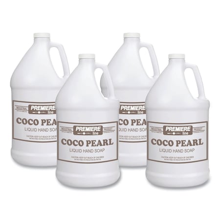 Kess Coco Pearl Liquid Hand Soap, Coconut Scent, 128 oz Bottle, 4PK KES COCOPEARL