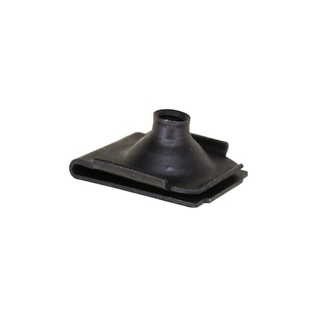 Auveco Extruded U-Nut Screw 1/4-20 Panel Range.050-0.070 - Black, 25PK 24094