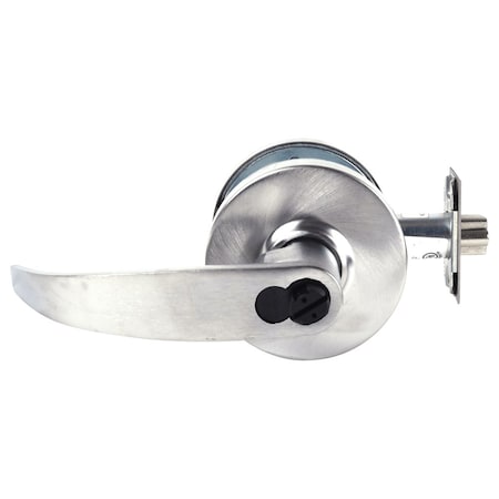 Sargent Grade 2 Entrance/Office Cylindrical Lock, P Lever, LFIC Disposable Construction Core, Satin Chrome 2860-7G05 LP 26D