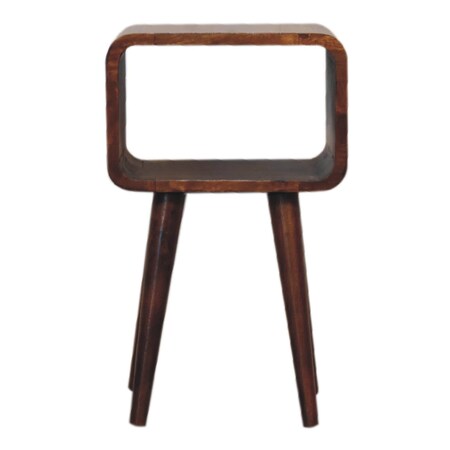 Homeroots 20" Brown Solid Wood Square Nightstand 651482