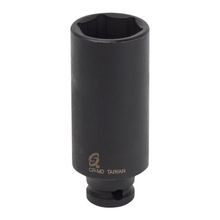 Sunex 1/4 in Dr 12Mm Deep Magnetic Impact Socket 812MDMG