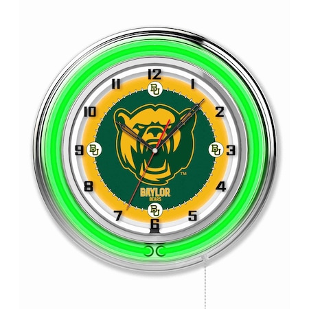 Holland Bar Stool Co Baylor University Double Neon 19" Clock Clk19Baylor