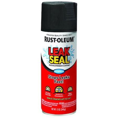 Stops Rust Leakseal 12 Oz Rust-Oleum Brands 242180 Black Stops Rust