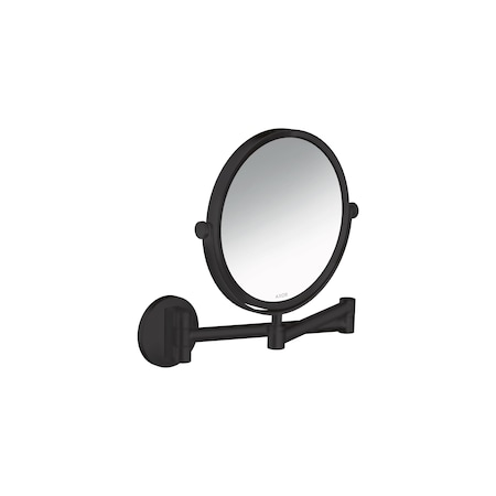 Axor Universal Circular Shaving Mirror in Matte Black 42849670