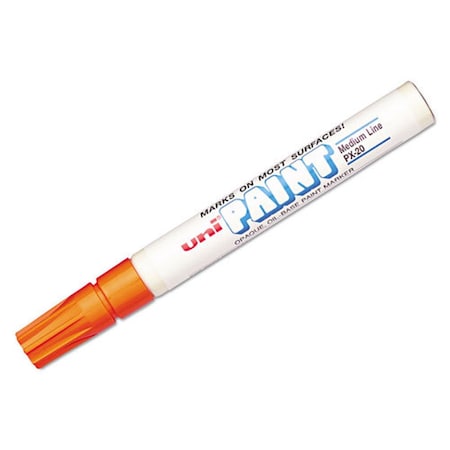 Vertex UBC Medium Bullet Tip Permanent Marker, Orange VE3744675