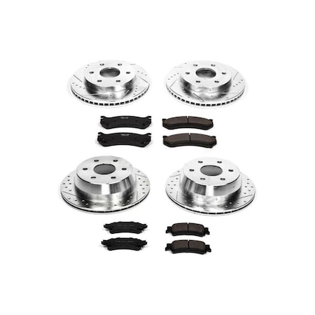 Track Usa Front & Rear 1 Click Brake Kit with Hardware TR3640208