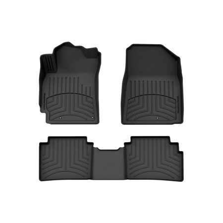 Weathertech Black, Front and Rear FloorLiner HP 441486-1-2IM