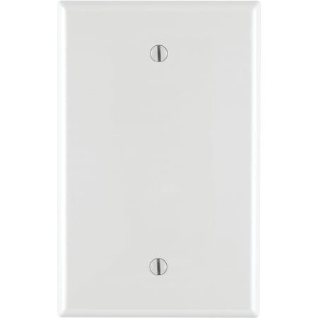 Leviton 1-Gang Mid-Way Thermoplastic Nylon Blank Wall Plate White R52-0PJ13-00W