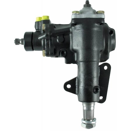 Borgeson 800117 Power Steering Box Delphi 600 Series 16 to 1 Ratio Iron - Black Paint BRG800117
