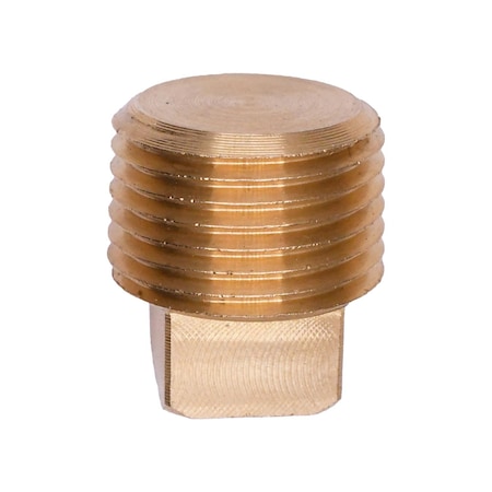 Auveco Brass Square Head Plug 3/8in Pipe Threads, 5PK 293
