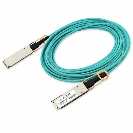 Axiom 100GBASE-AOC QSFP28 ACTIVE OPTICAL CABLE CISCO COMPATIBLE 15M, TAA COMPLIANT AXG96918
