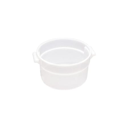 Crestware Stackable Round Container, White, Polyethylene RCW4