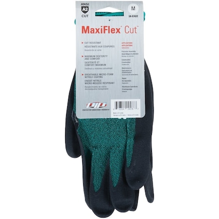 Maxiflex Cut Mens Medium Nitrile Coated Glove 34-8743T/M