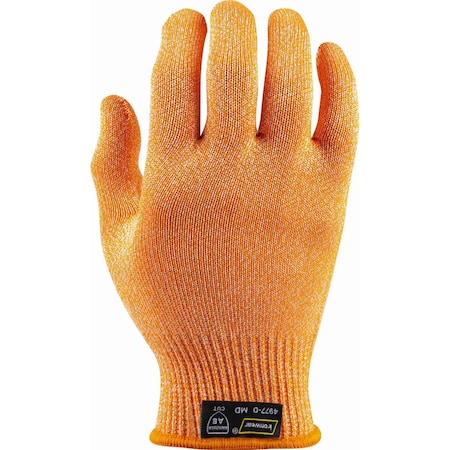 Ironwear 13 Gauge Multi Fiber Knit A8 Cut Resistant Glove, Orange, 3X-Large 4977-O-3XL