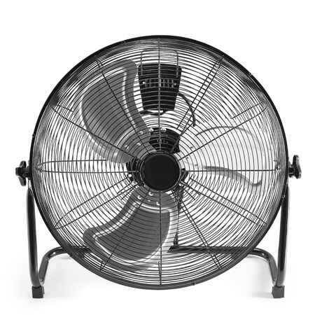 Edendirect 18 in. 3 fan speeds Floor Fan in Black with adjustable tilt and washable grill ZRZHUMI-AC-DSV21PD-18BK