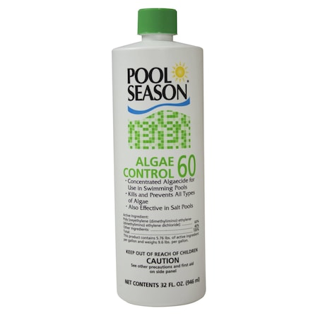 Pool Season 1 qt Halt 60 Algae Control Bottle 12 per Case 47245960