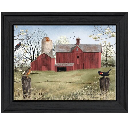 Homeroots Harbingers of Spring 6 Black Framed Print Wall Art 406290