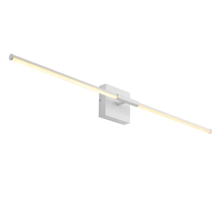 Jonathan Y McKenna 32" Modern Minimalist Dimmable Integrated LED Metal Wall Sconce, White JYL7040G
