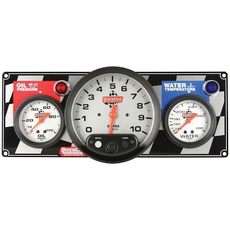 Quickcar Racing Products 2-1 Gauge Panel - OP-WT with 5 in. Memory Tachometer QRP61-6031