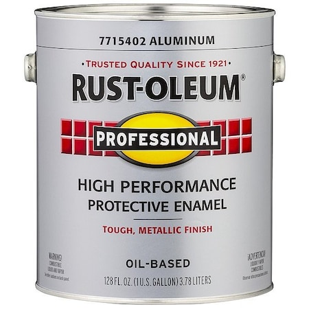 Professional High Perform Enamel, Gloss, Aluminum, 1 Gal 7715402