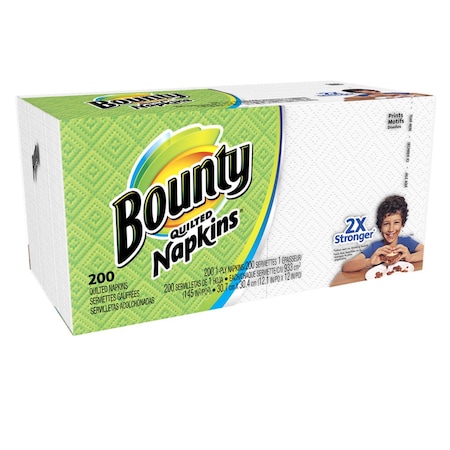 Bounty Quilted Napkins 1 ply 200 pk 34885