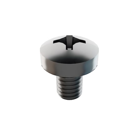 Zoro Select M4-0.70 x 6 mm Phillips Pan Machine Screw, Plain 18-8 Stainless Steel, 25 PK 31-PMP-4-6