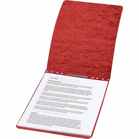 Acco Presstex Report Cover, End Open Prong Clip, Letter, 3" Capacity, Red 17048