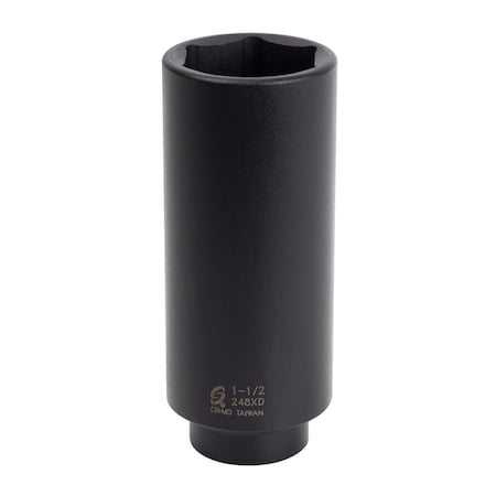 Sunex 1/2 in Drive 1-1/2 in Extra Deep Impact Socket 248XD