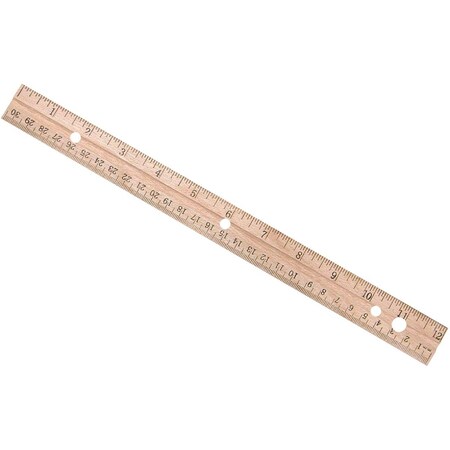 Westcott 12'' Wood Ruler 10702