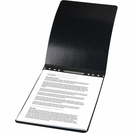 Acco PRESSTEX Report Cover with Tyvek, Top Bound, Two-Piece Prong Fastener, 2in Cap, 11x14, Black/Black A7019021A