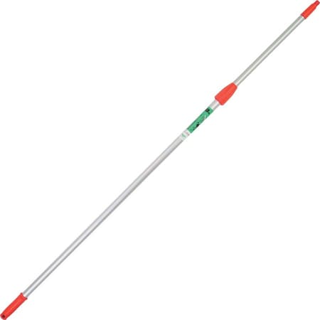Unger 96" Threaded Extension Handle, Silver, Red, Aluminum EP24R